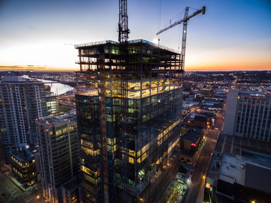 construction photography example aerial